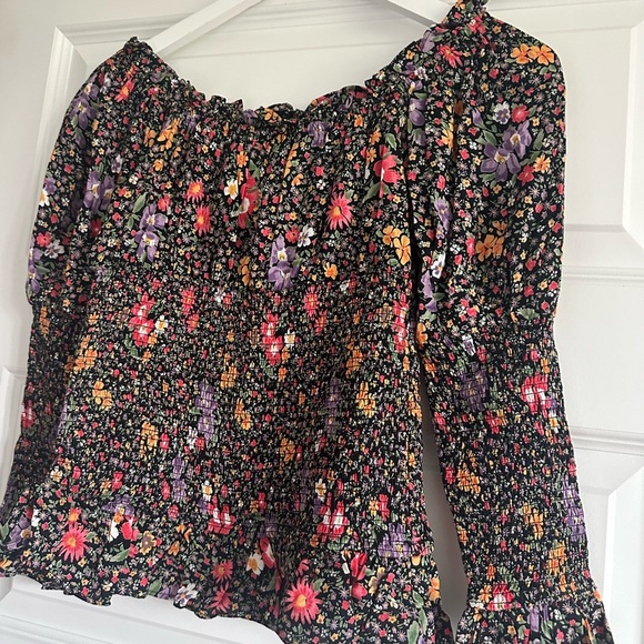 by TiMo Floral Smocked Off The Shoulder Blouse - Picture 3 of 7